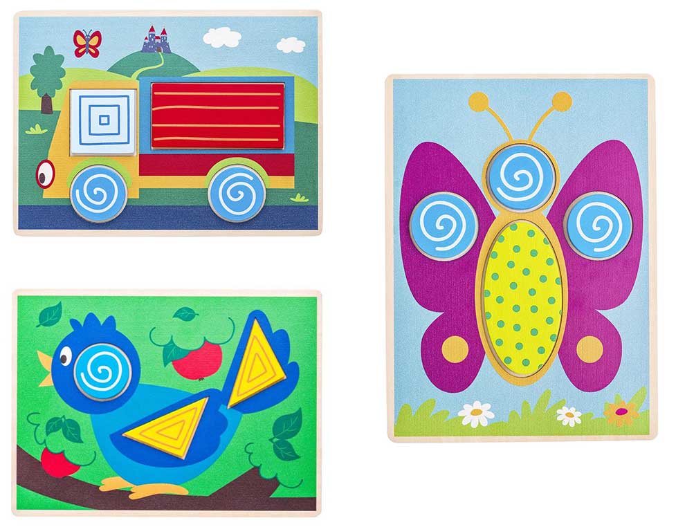 WOODY Didaktički set - Uklapalica sa osnovnim oblicima 91915 - pogled 5