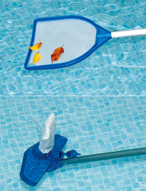 Bazen sa metalnim ramom 427x107cm Komplet sa merdevinama, Skimer filter pumpom, prekrivačem i setom za čišćenje - pogled 5