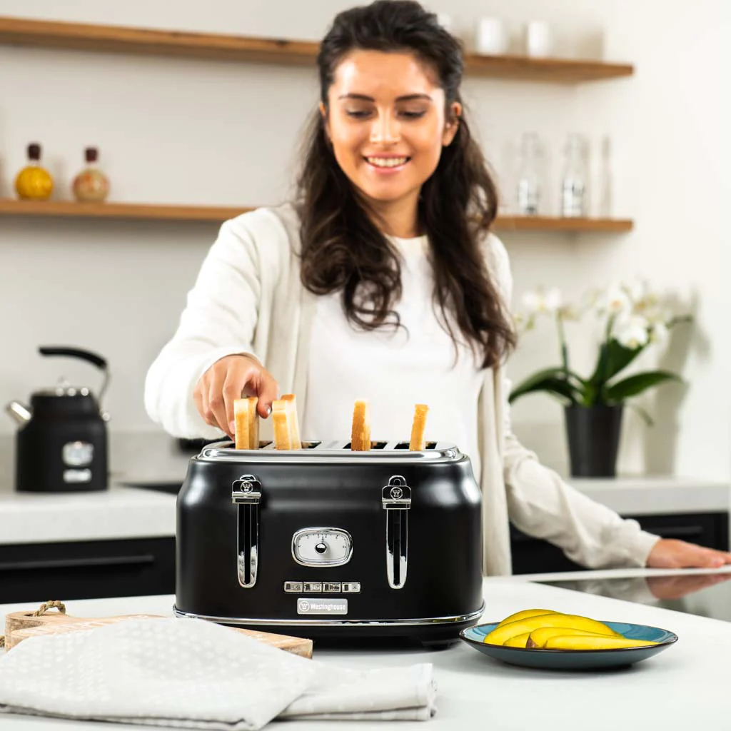 Retro toster za 4 parčeta hleba Westinghouse WKTTB809BK - pogled 5