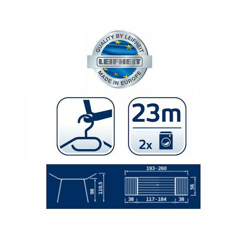 LEIFHEIT Podesivi sušač za veš 17-23M 81635 - pogled 5