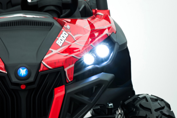 Dečiji auto na akumulator Terenac 4x4 crveni - pogled 5