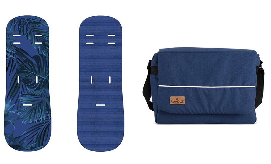 LORELLI Kolica za bebe S-500 SET Dark Blue Flowers - pogled 5