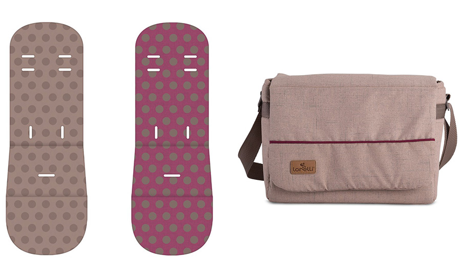 LORELLI Kolica za bebe S-500 SET Beige and Red Dots - pogled 5