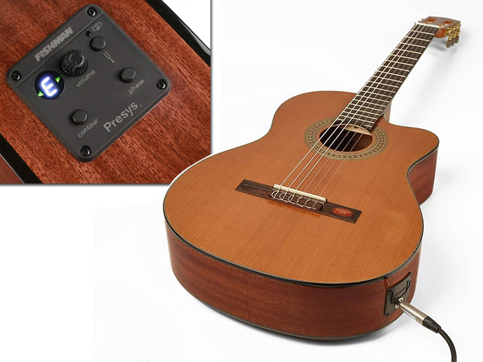 Ozvučena klasična gitara Salvador Cortez CC-10CE - pogled 5