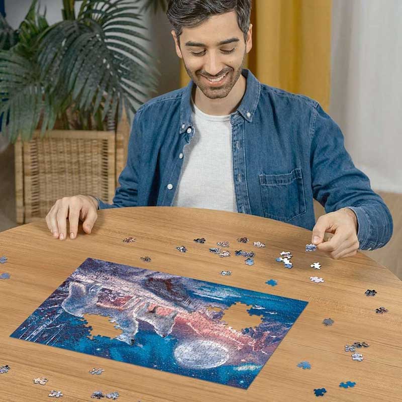 Puzzle slagalica 500 delova Svetli u mraku - Vukovi Ravensburger Star Line 12000476 - pogled 5
