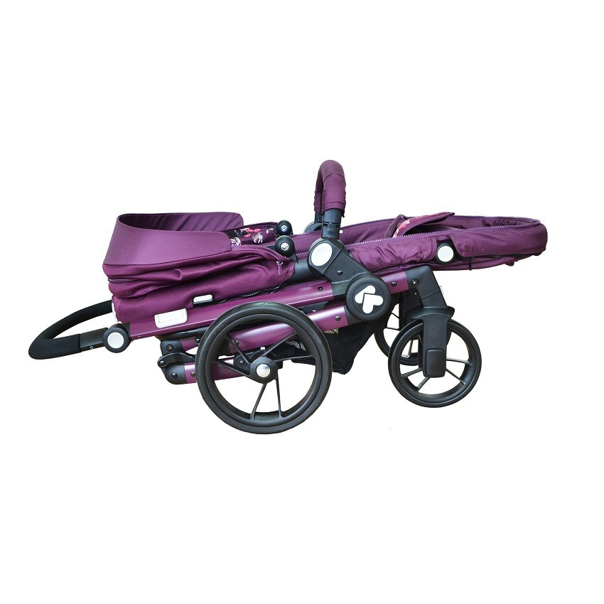 KIKKA BOO Kolica za bebe JASPER 2 u 1 sa reverzibilnim sedištem Purple 31001020026 - pogled 5