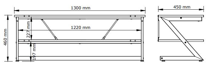 TV polica sa LED osvetljenjem - pogled 5