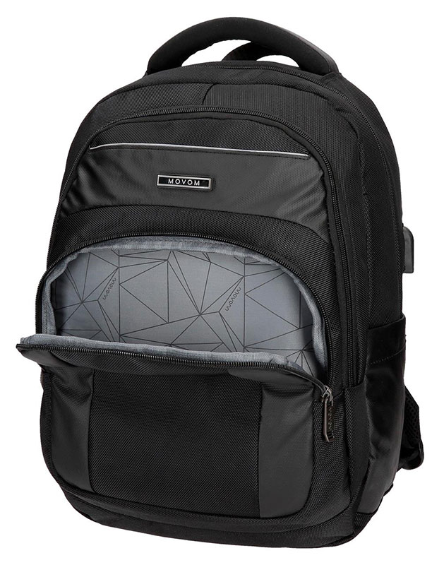 Movom Ranac za laptop 15.6 inča sa USB portom Clark Black 57524 - pogled 5