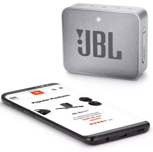 Vodootporni prenosni bluetooth zvučnik JBL GO 2 Grey - pogled 5