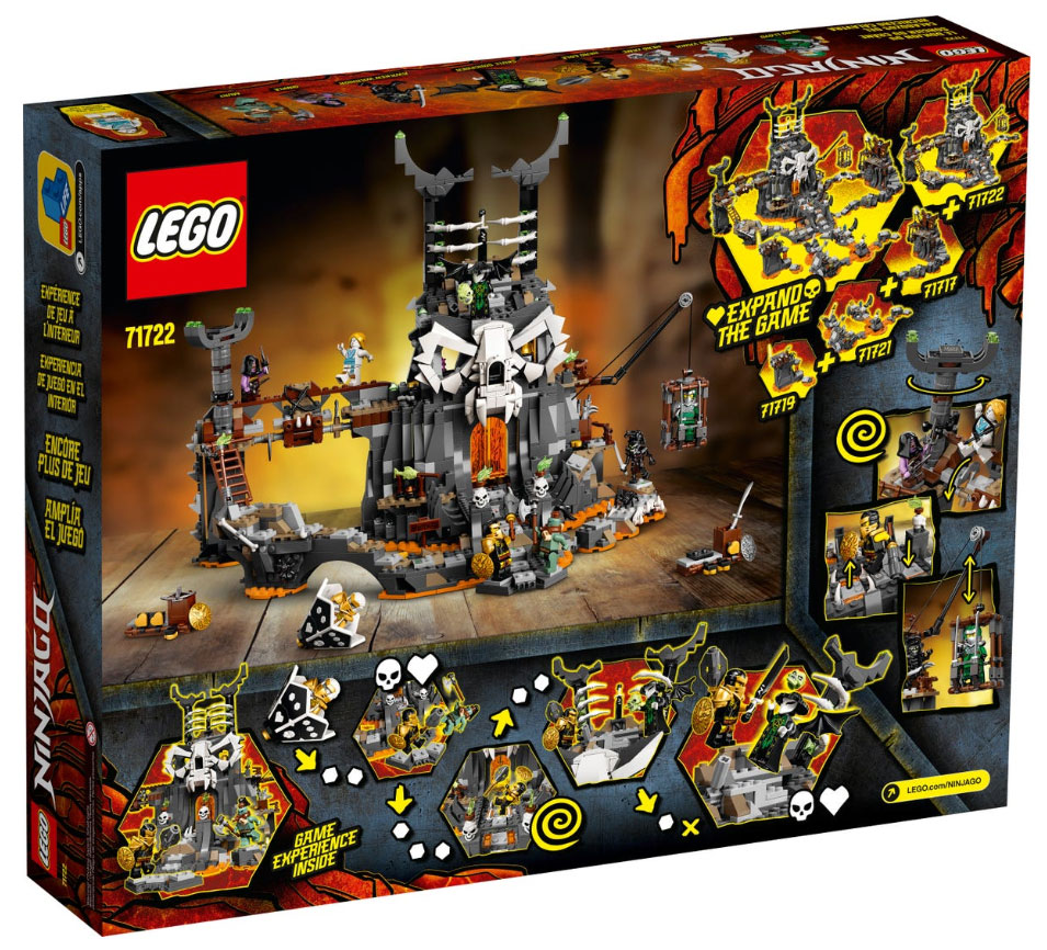 LEGO® Kocke NINJAGO Tamnice vrača Lobanje 71722 - pogled 5