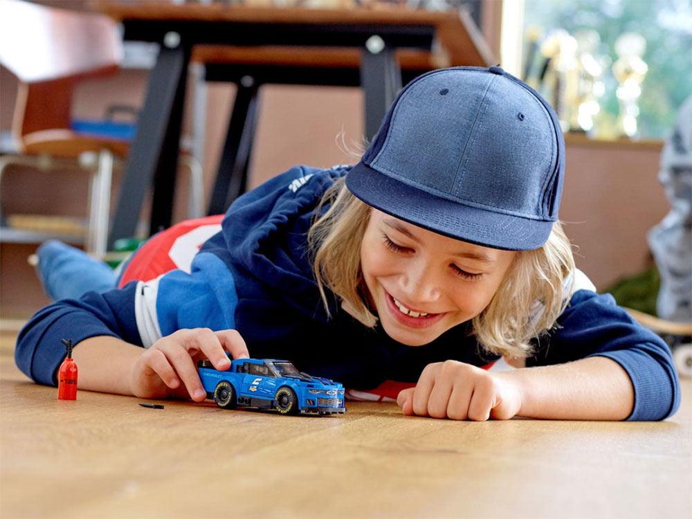 LEGO® Kocke Speed Champions Trkački automobil Chevrolet Camaro ZL1 75891 - pogled 5