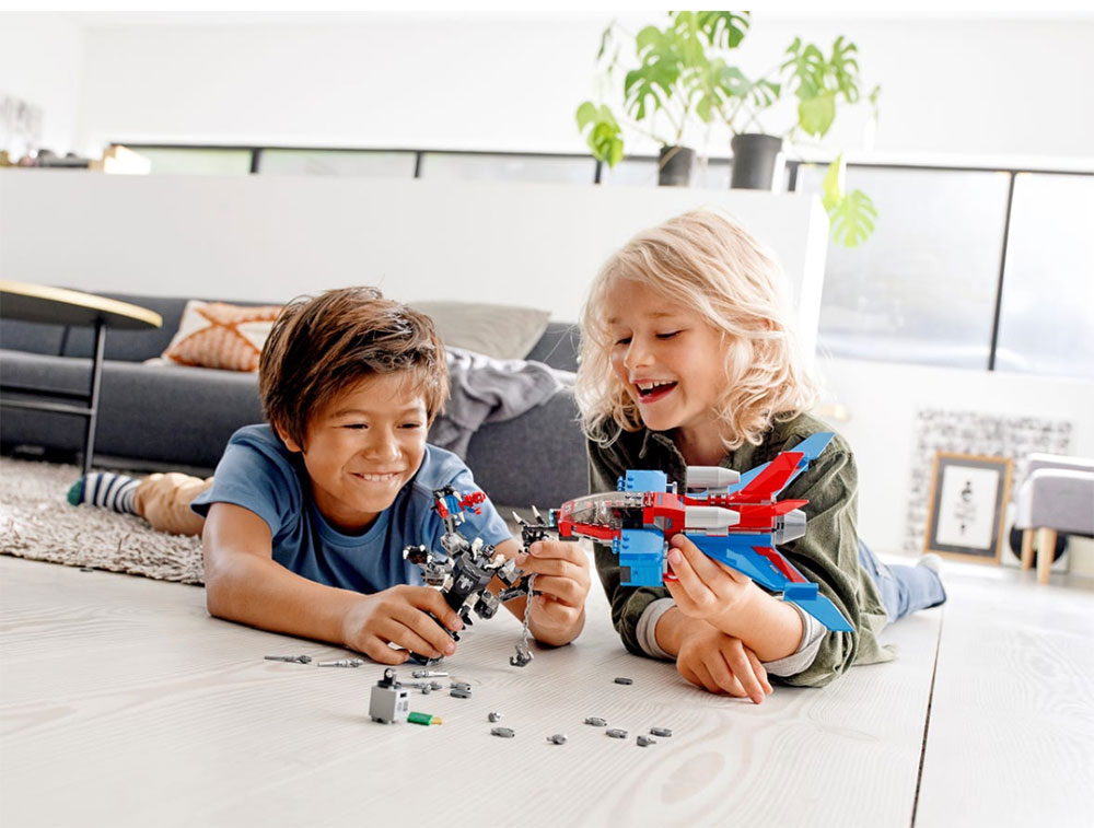 LEGO® Kocke Spajdermen - Spiderjet vs. Venom Mech 76150 - pogled 5