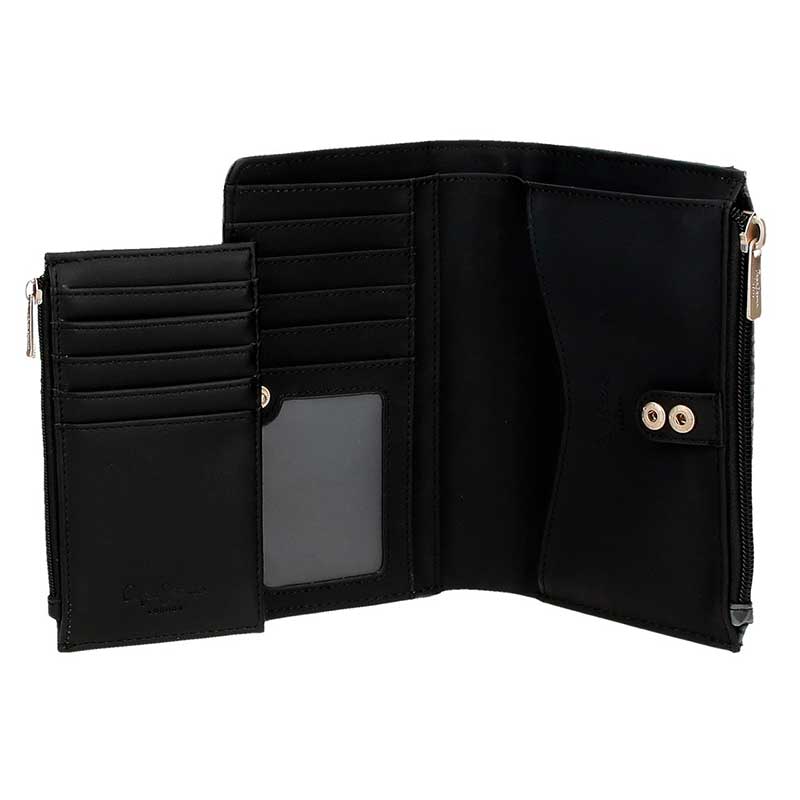 Pepe Jeans Novčanik Megan black sa dodatkom 77286 - pogled 5