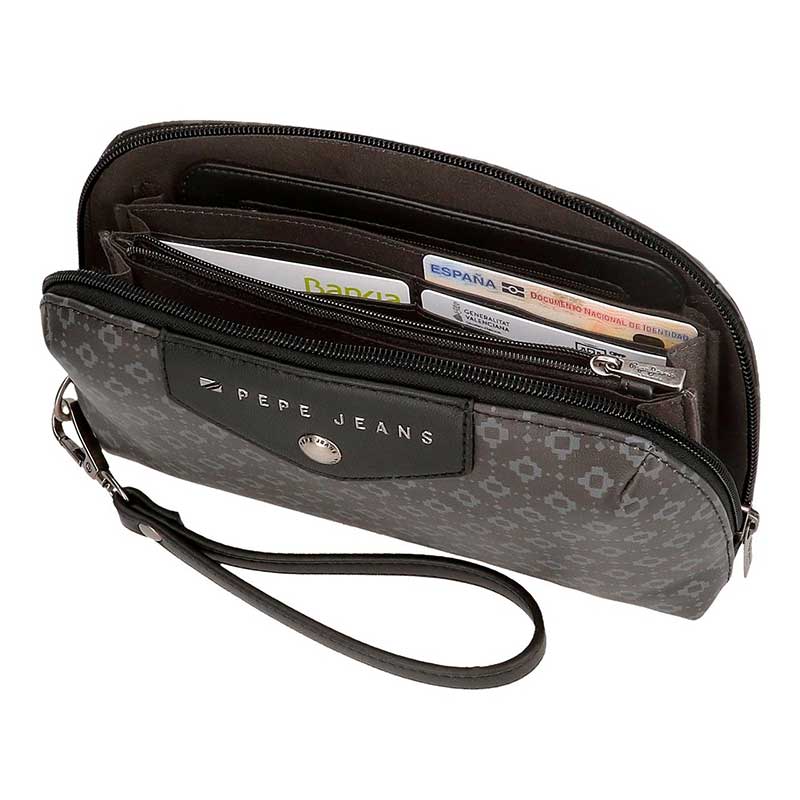 Pepe Jeans Torbica novčanik Bethany black 77341 - pogled 5