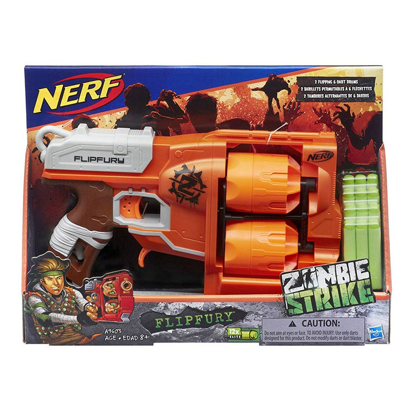 NERF Pištolj sa municijom ZOMBIE STRIKE Flipfury A9603 - pogled 5
