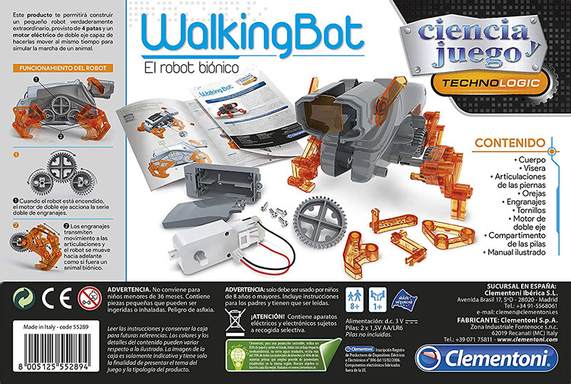 CLEMENTONI Science Museum WalkingBot ROBOT CL75039 - pogled 5