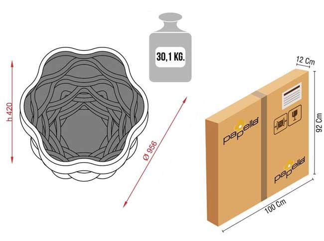 Klub sto Papatya Tamni orah - pogled 5