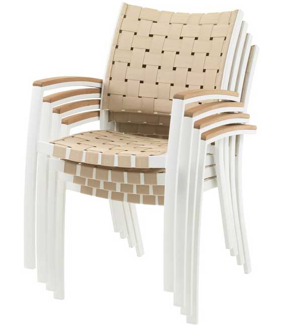 Baštenska stolica Yrdwall White - pogled 5