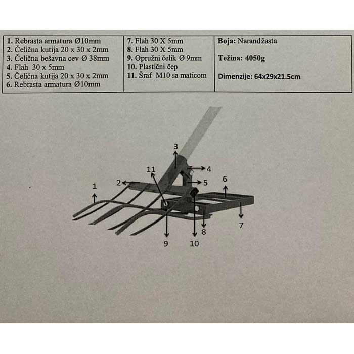 Alat za obradu i usitnjavanje zemlje Super Riljač 30 - pogled 5