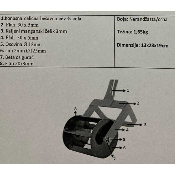 Alat za usitnjavanje i finu obradu zemlje Super Freza 12 - pogled 5