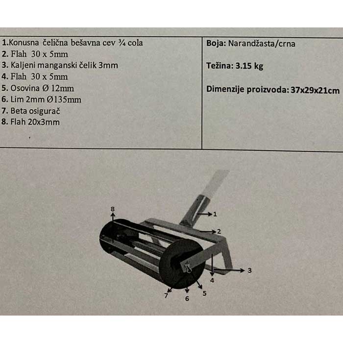 Alat za usitnjavanje i finu obradu zemlje Super Freza 35 - pogled 5