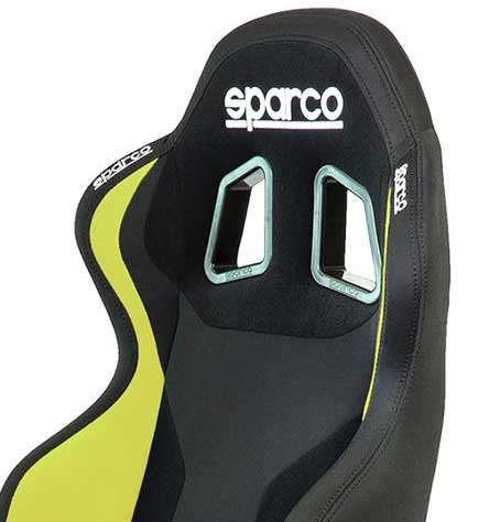 Gejmerska stolica Sparco Grip Crno-žuta 00989NRGI - pogled 5