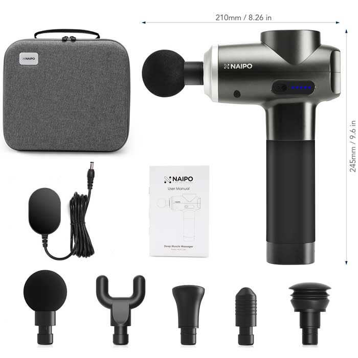 Bežični ručni masažer Naipo Gun MGPC-007 - pogled 5