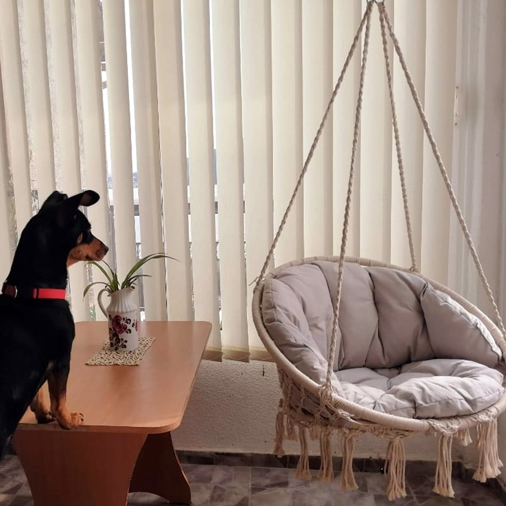 Jastuk za makrame ljuljašku - Wild Sand - pogled 5