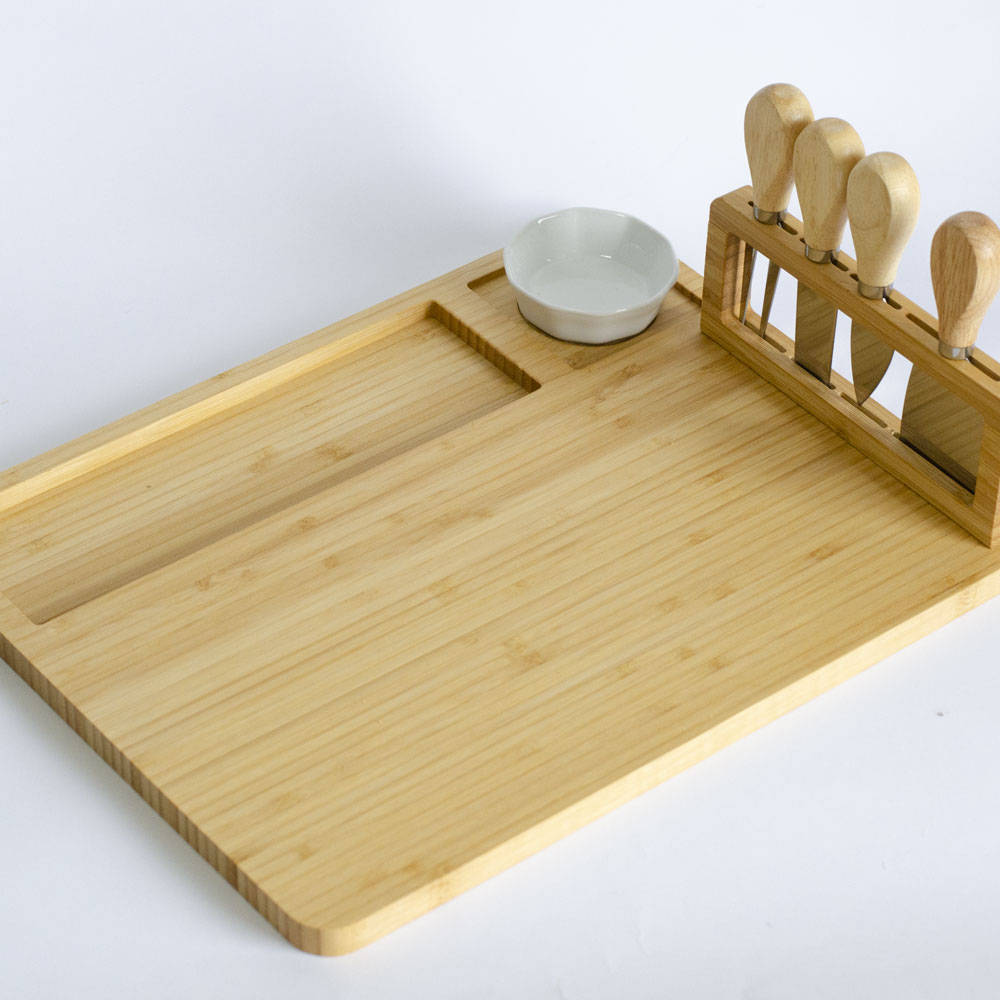 Daska za serviranje od bambusa za meze i sireve - pogled 5