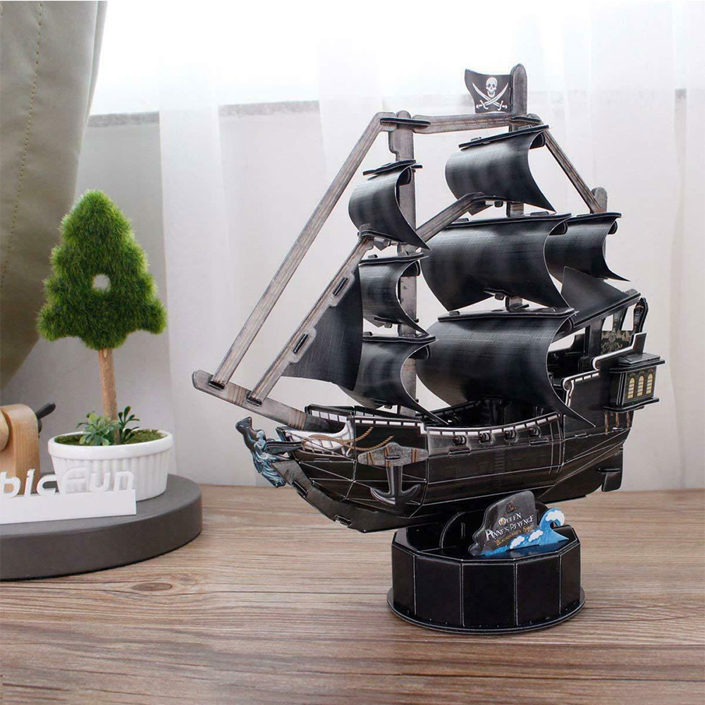 CUBIC FUN Maketa piratskog broda Queen Anne Revenge T4035h - pogled 5