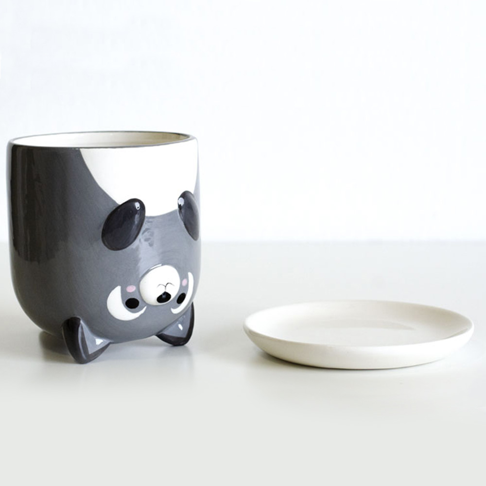 3D šolja sa tacnom Rakun - pogled 5