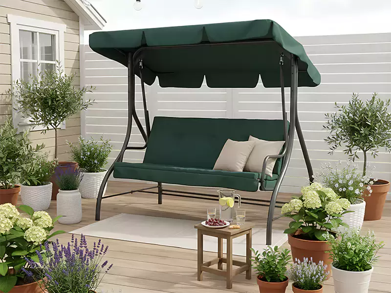 Zelena baštenska ljuljaška