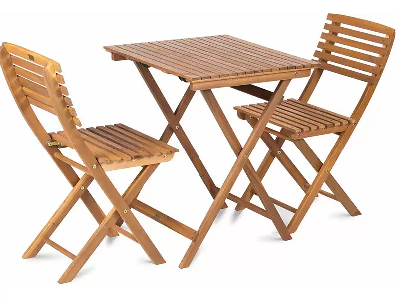 Drveni baštenski set