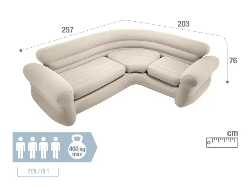 Intex ugaona garnitura na naduvavanje