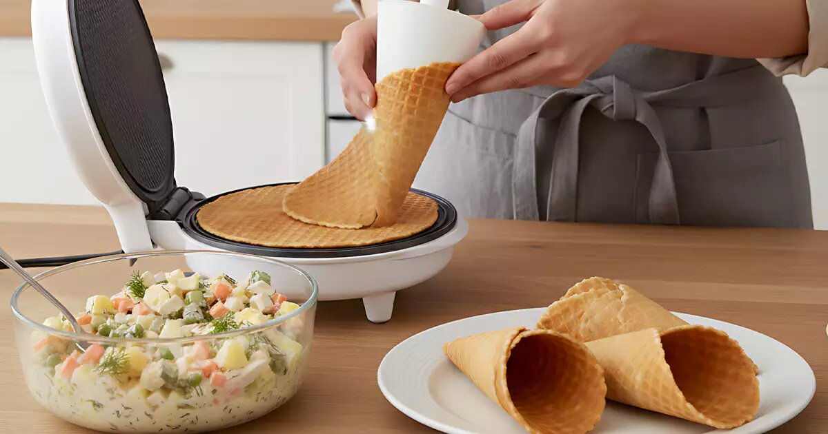 Ruska salata u kornetu? O da! Otkrijte novi hit aparat koji neće skupljati prašinu