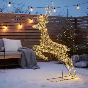 Sklopivi Irvas Na Postolju Sa 440 LED sijalica toplo bele boje