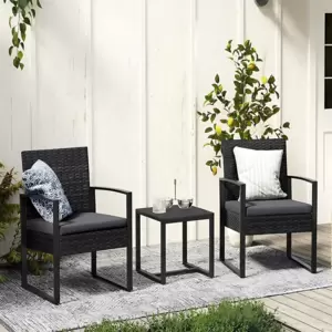 Ratan Set Za Terasu Maputo - 2 Fotelje i Stočić 