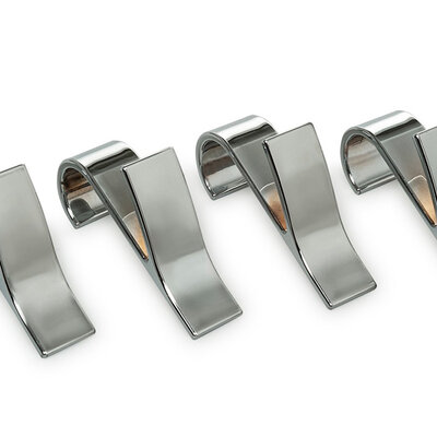 Kukice za peškire i radijator B22 set 4 komada, hromirane