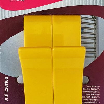 Kukice za peškire i radijator B24 set 2 komada žute