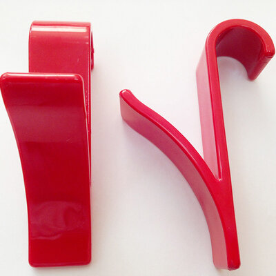 Kukice za peškire i radijator B24 set 2 komada crvene