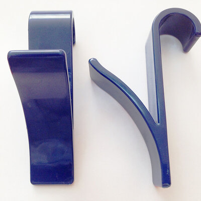 Kukice za peškire i radijator B24 set 2 komada tamno plave