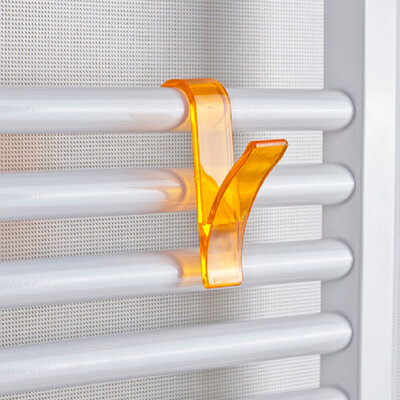 Kukice za peškire i radijator B24 set 2 komada providno narandžasta