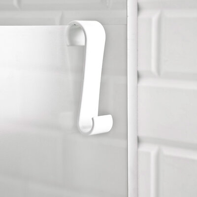 Kukica za peškire B26, bela za radijator-sušač veša ili tuš kabinu