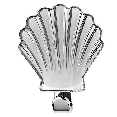 Kukica za peškire školjka metalik siva B25, samolepljiva