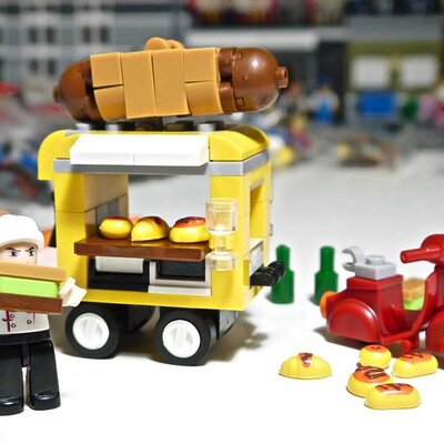 Sluban Kocke - Hot-Dog Kiosk M38-B0565