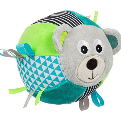 Canpol Baby plišana igračka lopta meda - siva 68/074