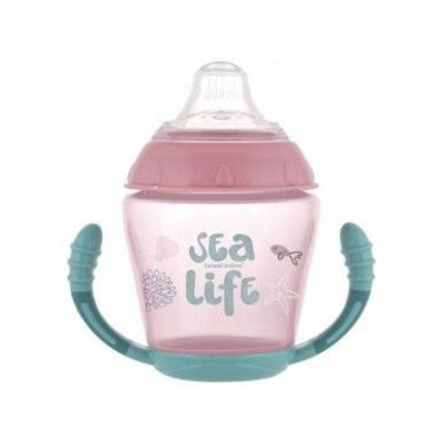 Canpol baby šolja 230ml - sea life 56/501_pink