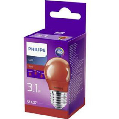 Philips Led sijalica u boji - crvena 3,1W (25W) E27