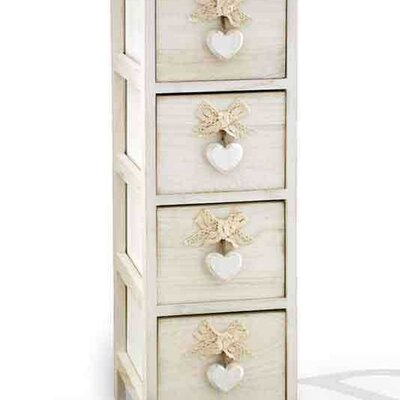 Drvena Komoda Kasetiera sa 4 Fioke