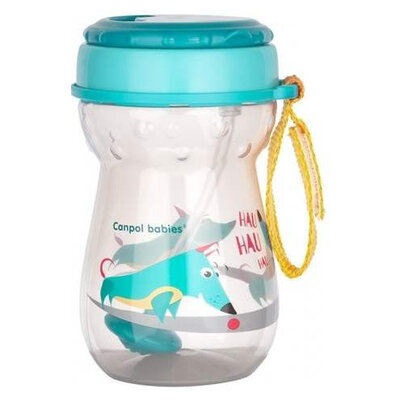 Canpol inovativna šolja za bebe sa slamčicom 350ml 12m+